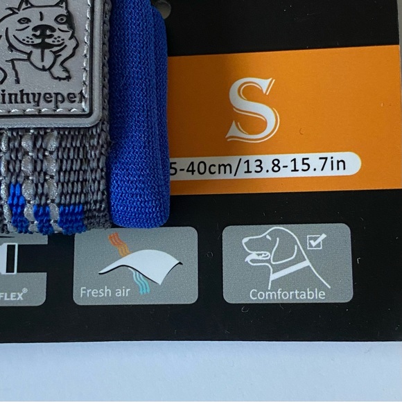 Dog Collar Small New Royal Blue Winhyepet Soft breathable comfortable Reflective - Picture 10 of 12